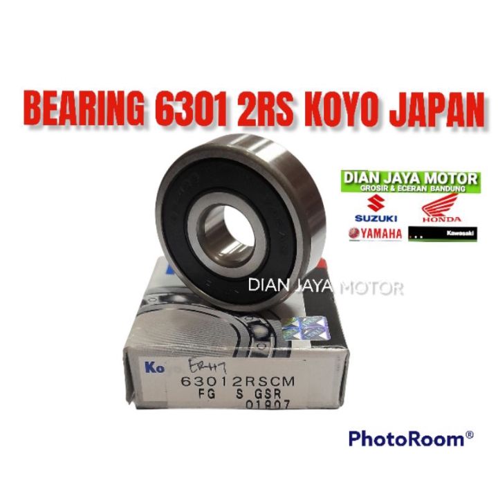 BEARING LAHER 6301 2RS KOYO JAPAN ASLI ORIGINAL DIAN JAYA MOTOR ...