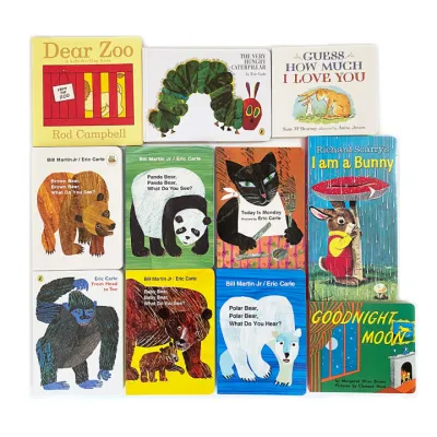 Eric Carle Children English Board Book The Very Hungry Caterpillar /Dear Zoo /Brown Bear /I am a Bunny English Book