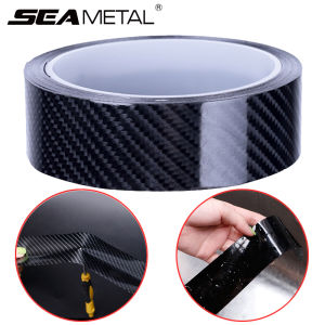 Car Sticker and Decals 5D Stickers Carbon Fiber Vinyl Waterproof Film Door Sill Trunk Bumper Protector Accessories