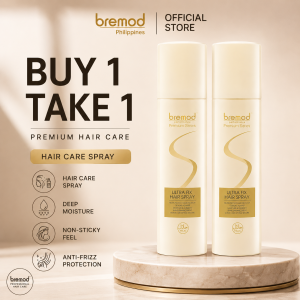Bremod Smooth & Shiny Hair Care Set – 6X Instant Hair Repair Serum & Ultra Fix Hair Repair Spray for Smooth Shiny & Frizz-Free Hair