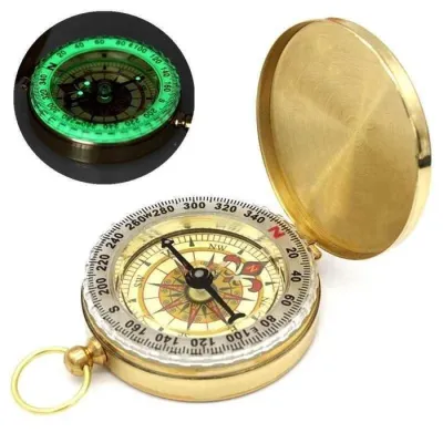 TERMURAH KOMPAS VINTAGE POCKET ARAH MATA ANGIN CAMPING HIKING GEOLOGI OUTDOORS | COD