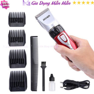 SKU25 - Bộ Tông Đơ Cắt Tóc gia đình Jichen JC-0817 dùng pin sạc - Gia Dụng Mẫn Mẫn