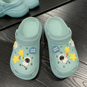 Wulove New Collection รองเท้าตัวการ์ตูนติด รองเท้าหัวโต รองเท้าแฟชั่น💫 เซ็ตอวกาศ ท่องโลกไปพร้อมกับชาวแสนสดใส