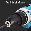 （COD）Makita cordless drill rechargeable portable dril Heavy Duty Original 48V wireless drill 2 Battery Brushless Set Drill Power Tool Bit. 