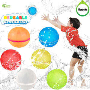 SG stock Reusable Water Balloons Quick Fill Soft Silicone Self Sealing Water Balls Outdoor Water Toys with Mesh Bag