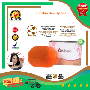 [ ORIGINAL ] Sabun Pencerah Kulit Wajah dan Badan Klinskin Beauty Glow Soap BPOM Sabun Kolangen Pemutih Kulit Muka Wajah Cerah Glowing Klin Skin Skin Care Sabun Herbal Batangan Mencerahkan dan Memutihkan Kandungan Vitamin C Collagen Ekstra Buah Zaitun