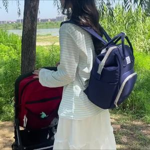 New style mommy bag large capacity fashionable maternity travel storage insulated milk storage mother and baby backpack