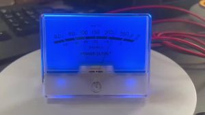 High-Precision Classic Maijingtu Lake Blue TN-90 VU Level Meter with Backlight Tube Amplifier DB Meter Amplifier Audio Meter