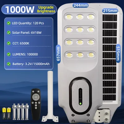ECOCO Solar light outdoor waterproof 500W 1000W 2000W led light solar lights with solar panel Outdoor Lighting flood light