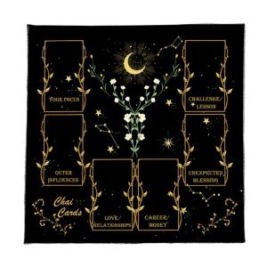Square Divinations Tapestry Reading Astrologys Tablecloth Tarots Tablecloth Table Cloth Witchcrafts Supplies