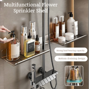 Moistureproof shelf in bathroom Thickened shower organizer Shampoo shower rustproof draining tray