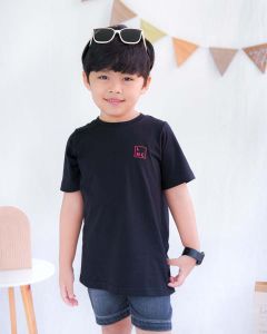 Lily And Clark Kaos Anak Laki-Laki Stylish Dengan Bahan Yang Adem Warna Hitam KLC51