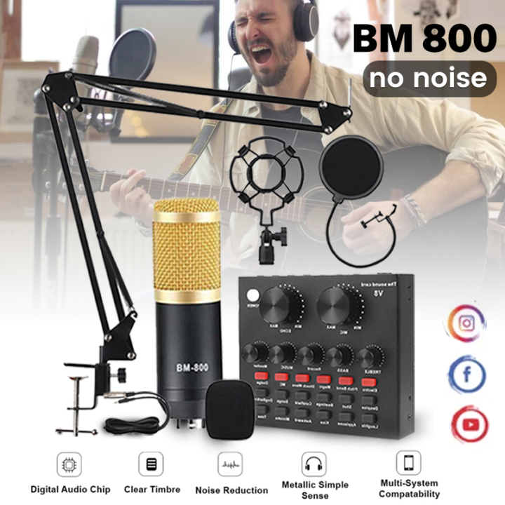 BM800 Condenser Microphone full set Condenser Mic mic condenser
