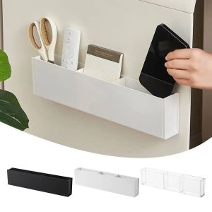 MICANGP ไม่ต้องเจาะ กล่องเก็บของในตู้ รูปสี่เหลี่ยม ติดผนัง ชั้นเก็บของตั้งโต๊ะ ประหยัดพื้นที่ ฉากกั้นที่ถอดออกได้ ที่จัดระเบียบของใช้ต่างๆ บนโต๊ะ ของใช้สำนักงาน