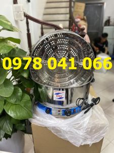 Nồi hấp gà chạy điện 3 tầng hấp 52cm