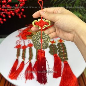 Dây Đồng Xu Ngũ Đế Lục Đế Bát Bạch Cửu Kỳ Եài Lộc Phong Thuỷ Chiêu Եài Trấn Trạch Đồng Xu Hoa Mai