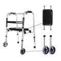 【Fast delivery】Adult Walker Multi-functional foldable stainless steel Walking Aid aids Crutches Canes Toilet Armrest Adjustable Lightweight Adult Cane Stick Lower Limb Training Walker Health Accessories For Elderly dult and Disabled. 