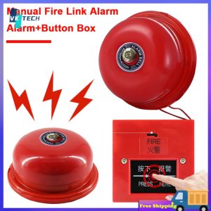 [ VKTECH ] Home and Office Fire Safety Alarm with Metal Fire Control Siren and Emergency Warning System
