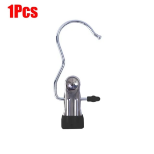 3pcs Household Clothes Hanger Clip Windproof Towel Socks Hook Portable Stainless Steel Family Travel Clothes Hanger Clip