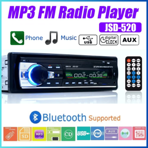COD Taffware Tape Mobil Avansa Audio MP3 Player Car Bluetooth Hands Free JSD 520 / tape mobil bluetooth super full bass truk 24 volt canter / audio mobil full set power