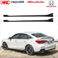 ชุดแต่ง HONDA CIVIC FE ทรง Modulo ปี 2021 2022 2023  - ลิ้นหน้า สเกิร์ต สีดำเงา ตูดเป็ด หางหลัง สปอยเลอร์ ซีวิค. 