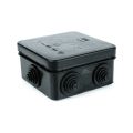 Box Hitam Plastik Duradus hitam 83x83x45 Junction Box. 