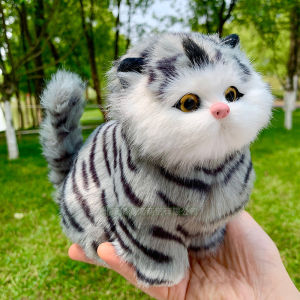 ตุ๊กตาผ้าขนนุ่ม ลูกแมวที่ร้อง ตุ๊กตาแมวน่ารัก ของขวัญสำหรับเด็กผู้หญิง ของเล่นเด็ก ขายส่ง