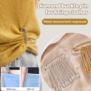 [Fashionable And Safe] Simple And Advanced Rhinestone Pin Korean Exquisite Multicolored Pearl Brooch Frosted Pearl Dress Neckline Holder