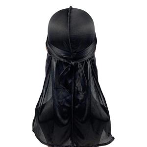 Mens Long Tail Headwrap Breathable Silky Turban Durag for Dreadlocks Braid for Post Swim and Workout Everyday Headwear