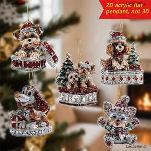 [COD] Laogeliang จี้อะคริลิค2D การ์ตูนตุ๊กตาหิมะซานตาคลอสตุ๊กตาหิมะสัตว์สัตว์เลี้ยงเครื่องประดับแขวนสำหรับตกแต่งต้นคริสต์มาส