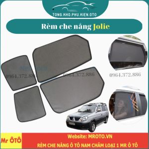 Rèm che nắng xe Mitsubishi Jolie- Hàng Loại 1 Mr Ô Tô vải dày chống nắng tốt dễ lắp đặt vừa khít - Có hít nam châm