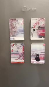 Móc Tủ Lạnh Acrylic Cảnh Tuyết Rơi Tử Cấm Thành Thiên Đàn Bắc Kinh