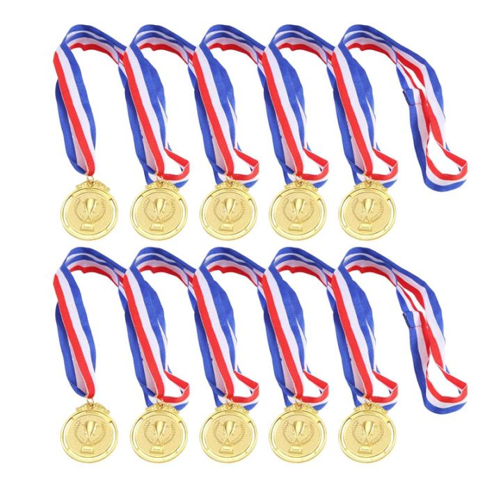 Award Medals Bulk 2'' Award Medals With Neck Ribbons Gold Bronze Winner