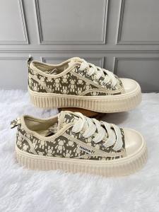 6201 IMPORT Sepatu Wanita Korea Style Hak Tebal / Sneakers Trendy Premium Ukuran 35-40