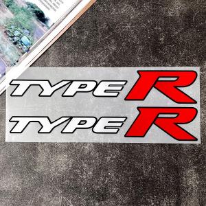 2PCS Car Body Rear Decorative Reflective Decal for Honda Sticker Civic TYPER RR MUGEN Type R Emblem Retrofit Logo Waterproof Decal Car Accessories