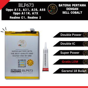 Baterai Oppo A12 2020 A31 A3S A5S A7 A11K Realme 2 C1 ORI BLP673 Original New Double IC Power OG Super