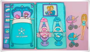 ❄️🏠 winter family house ตุ๊กตากระดาษ บ้านตุ๊กตากระดาษ แต่งตัวตุ๊กตา เสื้อผ้าตุ๊กตากระดาษ บทบาทสมมุติ  ของเล่น แฮนด์เมด DIY ไร้เสียง สติกเกอร์ ของเล่นเสริมพัฒนาการเสริมจินตนาการเด็ก ๆ