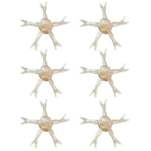 6Pcs Simulation Jellyfish Baits Artificial Soft Swimming Lures Slow Floating Fishing Lures Soft Jellyfish Fishing Baits