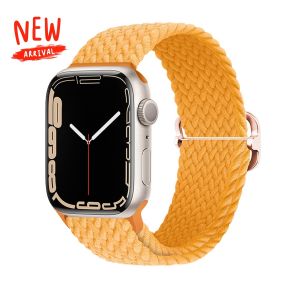 [SG] iWatch Braided Solo Loop Adjustable Nylon Strap iWatch Series 1/2/3/4/5/6/SE/7/8/SE2/9/10/SE3/11/Ultra123