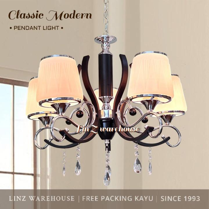 Lampu Gantung CLASSIC MODERN WOOD ARMS pendant lamp Lazada