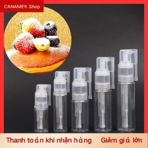CS 14Ml 25Ml 35Ml 50Ml 60Ml Long Lanh Khăn Lau Bụi Phun Chai Rỗng Refillable Xách Tay Khô Bột Phun Chai Cho Bánh Trang Trí Kẹo Trang Trí Công Cụ Nướng Dài Vòi Phun Chai