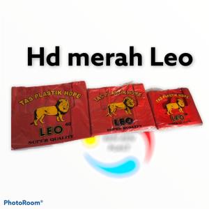 KANTONG PLASTIK/KANTONG KRESEK/KANTONG JINJING/KANTONG PLASTIK/KANTONG PLASTIK KECIL JUMBO BESAR SAMPAH HD WARNA MERAH UKURAN 17 24 28 35 DAN 40 MEREK LEO TERMURAH