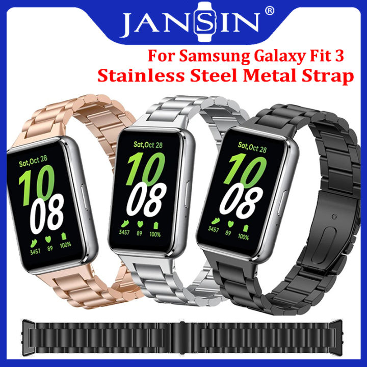 Stainless Steel Metal Wrist Strap For Samsung Galaxy Fit3 SM-R390