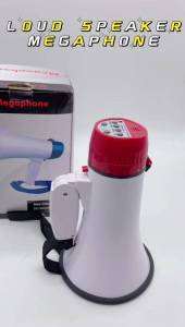 Rechargeable Portable Megaphone Foldable Handheld Loud Speaker with Built-in Siren Recorder Play / Pembesar Suara