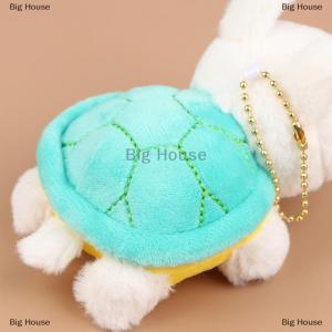 [COD] Big House ตุ๊กตากระต่ายเต่าน่ารักขนาด11ซม. ตุ๊กตาผ้าขนนุ่มตกแต่งกระเป๋าพวงกุญแจของขวัญสำหรับเด็ก