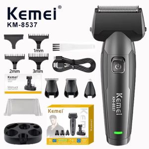 Kemei KM-8537 Four-in-One Mens Care Set Reciprocating Shaver Hair clipper USB Rechargeable electric Shaver