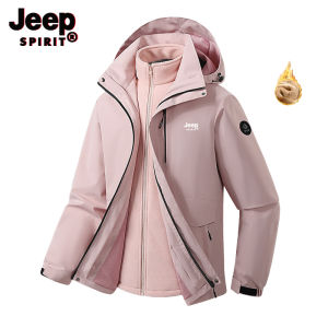 Jeep Spirit nam và nữ áo khoác ba trong một hai mảnh chống gió đệm không thấm nước quần áo leo núi ngoài trời lạnh