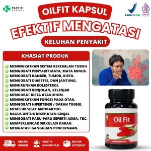 OILFIT KAPSUL Original 100% Asli Ekstrak Minyak Buah Merah Papua BPOM HALAL INDONESIA
