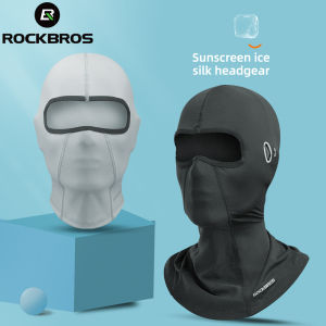 ROCKBROS Bike Full Face cover Headgear Neck cover Summer Breathable Sun UV Protection Balaclava Glasses Hole Men Women Quick-Drying Reusable The Flash
