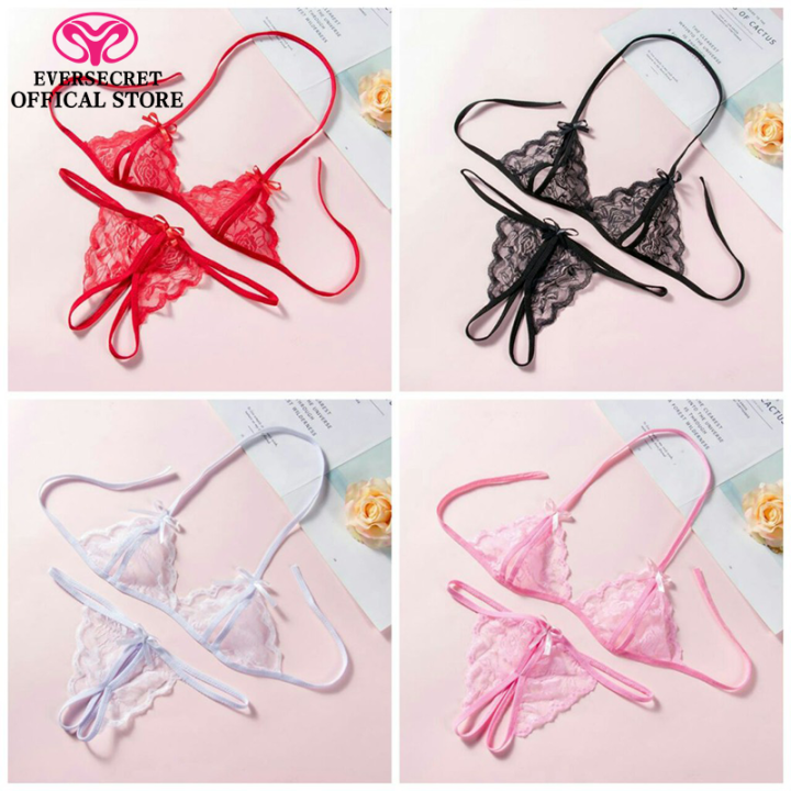Women Sexy Lingerie Set Hot Erotic Lingerie Lace Underwear For Sex G-string  Bra & T-back Floral Design Underwear - Lazada